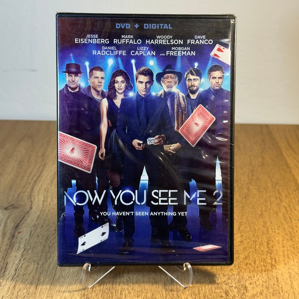 Lionsgate Now You See Me 2 DVD New Sealed Jesse Eisenberg Mark Ruffalo Action